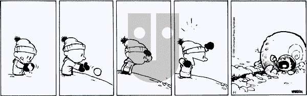 Calvin and Hobbes - Monday January 1, 1990 Comic Strip