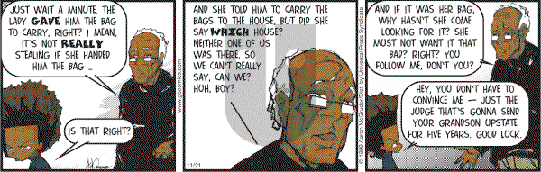 The Boondocks on Tuesday November 21, 2006 Comic Strip