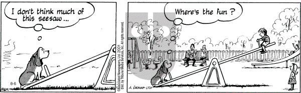 Fred Basset on Monday August 6, 2001 Comic Strip