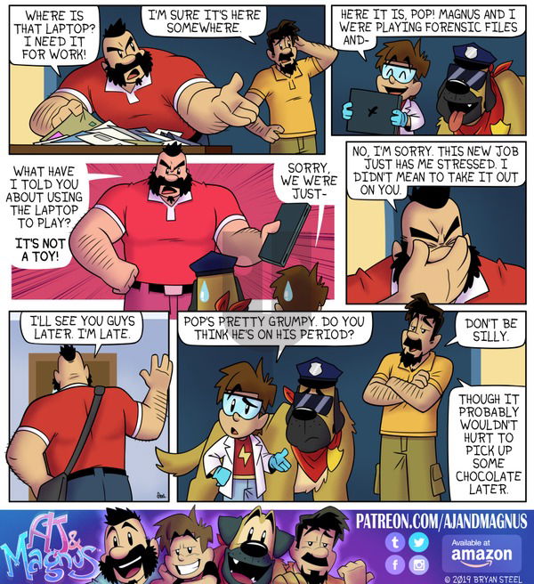 AJ and Magnus on Sunday October 6, 2019 Comic Strip