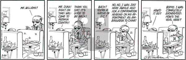 Doonesbury on Monday February 20, 1978 Comic Strip