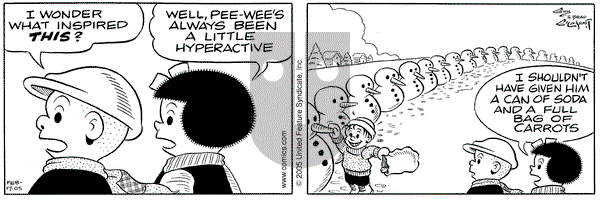 Nancy on Thursday February 17, 2005 Comic Strip