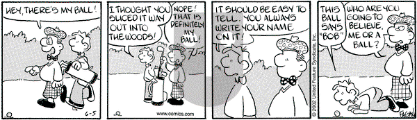 Drabble on Wednesday June 5, 2002 Comic Strip