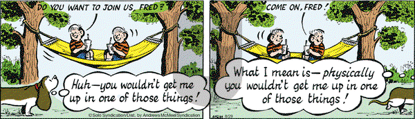 Fred Basset on Wednesday August 29, 2018 Comic Strip