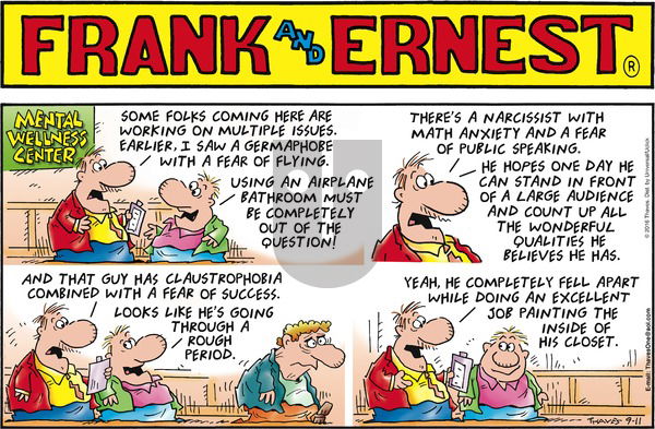 Frank and Ernest on Sunday September 11, 2016 Comic Strip
