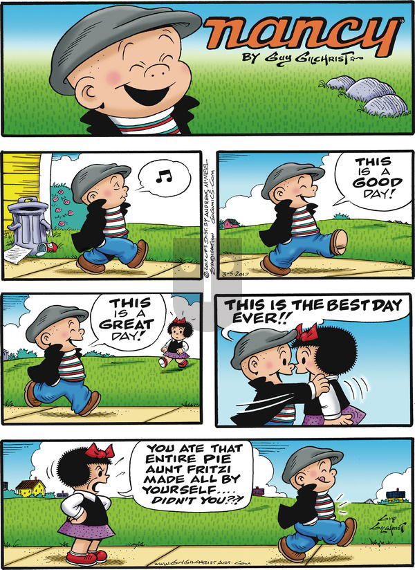 Nancy on Sunday March 5, 2017 Comic Strip