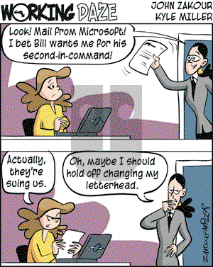 Working Daze on Thursday September 16, 2004 Comic Strip