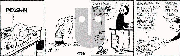 Calvin and Hobbes - Tuesday January 7, 1992 Comic Strip