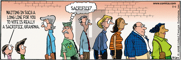 Grand Avenue on Tuesday November 4, 2008 Comic Strip