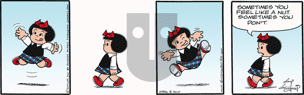 Nancy on Monday April 3, 2017 Comic Strip