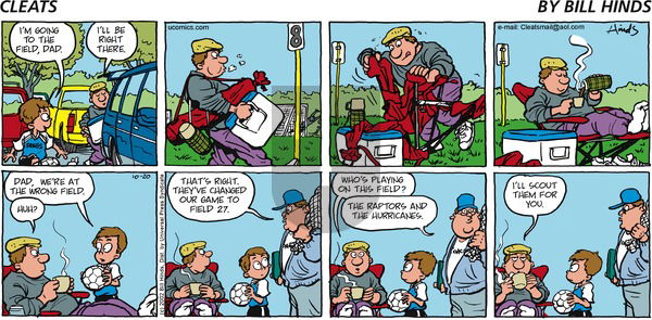 Cleats on Sunday October 20, 2002 Comic Strip