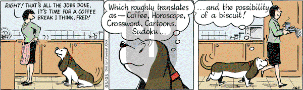 Fred Basset on Saturday May 5, 2012 Comic Strip