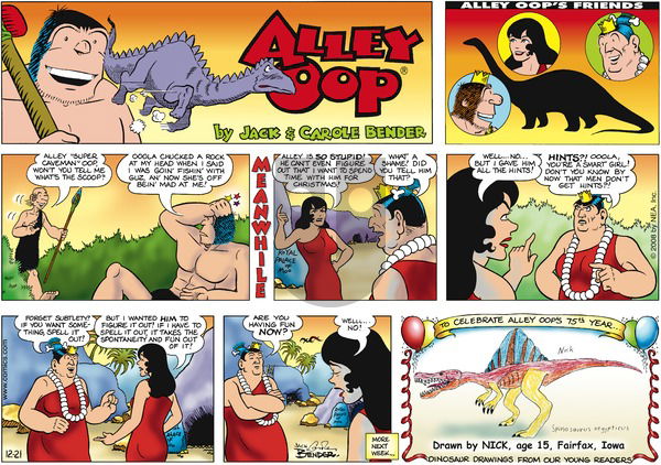 Alley Oop on Sunday December 21, 2008 Comic Strip