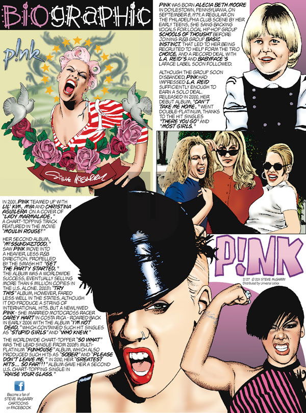 Biographic on Sunday February 27, 2011 Comic Strip