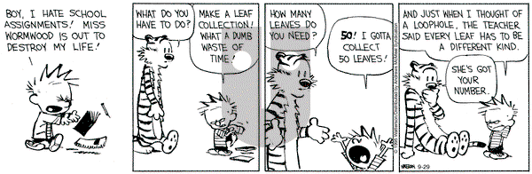 Calvin and Hobbes on Monday September 29, 2025 Comic Strip