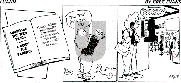 Luann on Sunday February 5, 1995 Comic Strip