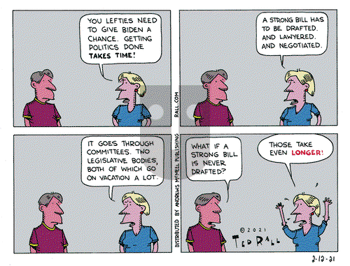 Ted Rall on Friday February 12, 2021 Comic Strip