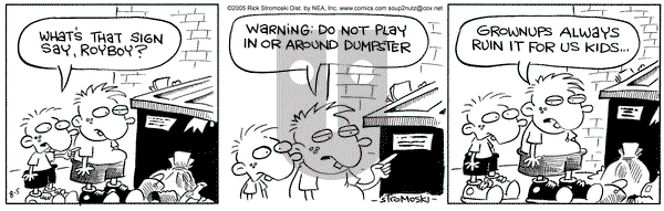 Soup to Nutz - Old on Friday August 5, 2005 Comic Strip