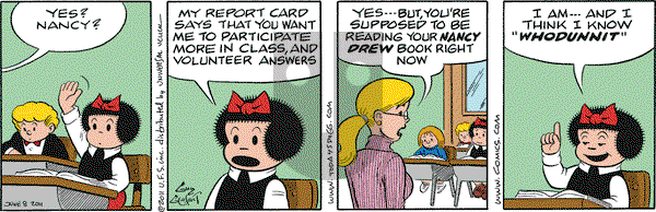 Nancy on Wednesday June 8, 2011 Comic Strip