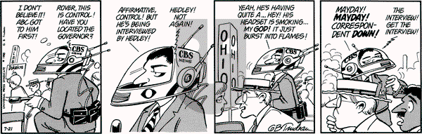 Doonesbury on Thursday July 21, 1988 Comic Strip