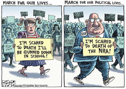 Rob Rogers on Sunday March 25, 2018 Comic Strip