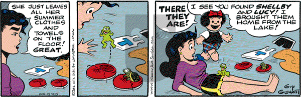 Nancy on Tuesday August 13, 2013 Comic Strip
