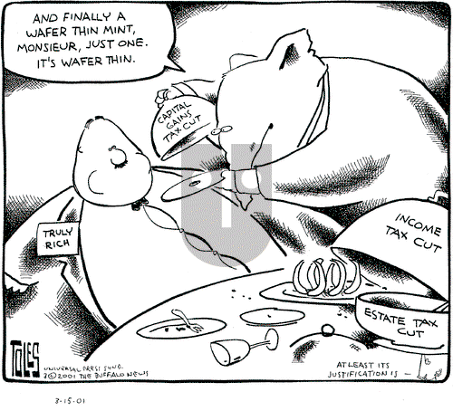 Tom Toles - Thursday March 15, 2001 Comic Strip