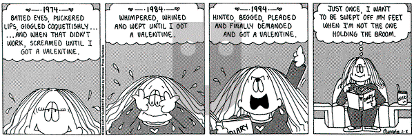Cathy Classics on Wednesday February 8, 1995 Comic Strip