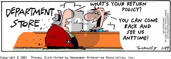 Frank and Ernest - Tuesday January 29, 2002 Comic Strip
