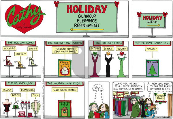 Cathy Classics on Sunday December 15, 2002 Comic Strip