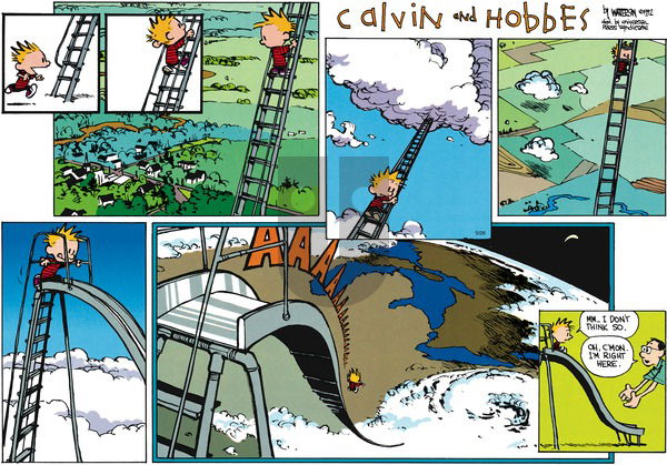 Calvin and Hobbes on Sunday July 12, 1992 Comic Strip