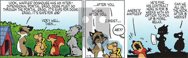 Over the Hedge on Thursday November 9, 2017 Comic Strip