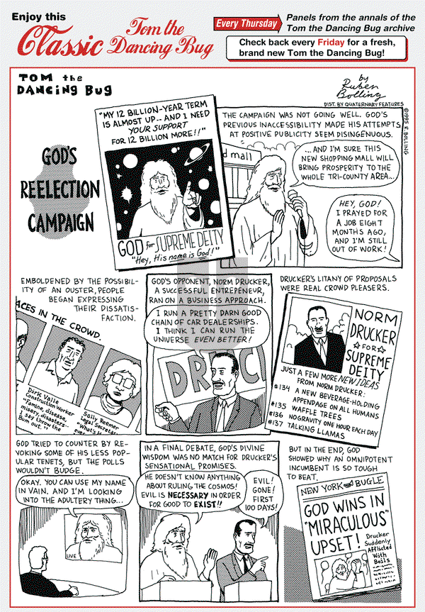 Tom the Dancing Bug on Thursday September 26, 2013 Comic Strip