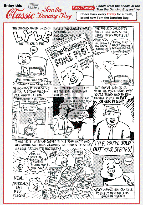 Tom the Dancing Bug on Thursday February 13, 2014 Comic Strip