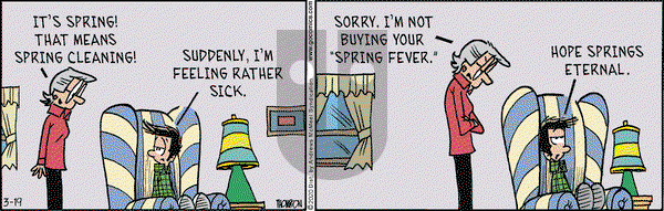 Grand Avenue on Thursday March 19, 2020 Comic Strip