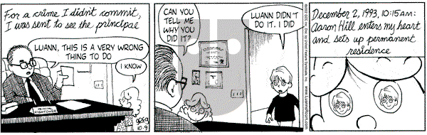 Luann on Wednesday October 9, 2002 Comic Strip