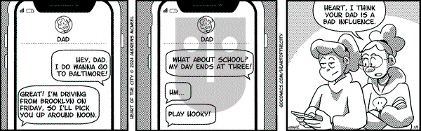 Heart of the City on Friday February 9, 2024 Comic Strip