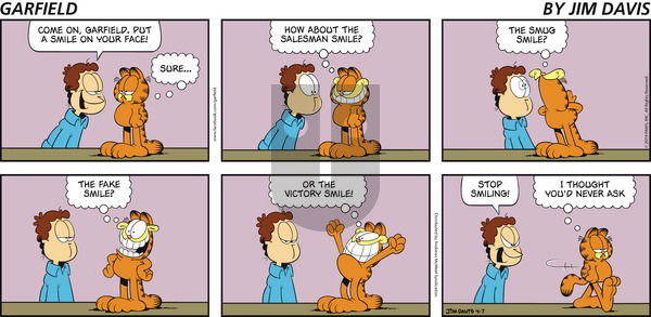 Garfield on Sunday April 7, 2019 Comic Strip