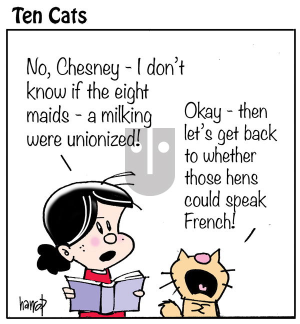 Ten Cats on Friday December 5, 2025 Comic Strip