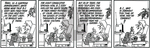 Doonesbury on Tuesday November 30, 1976 Comic Strip