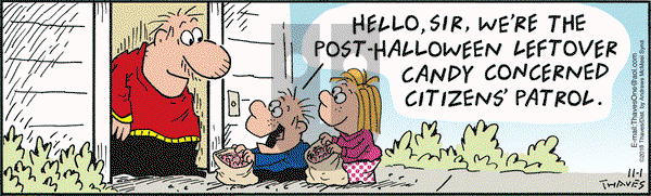 Frank and Ernest on Thursday November 1, 2018 Comic Strip