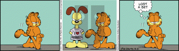 Garfield on Thursday September 21, 2017 Comic Strip