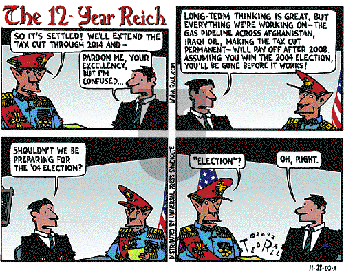 Ted Rall on Thursday November 28, 2002 Comic Strip