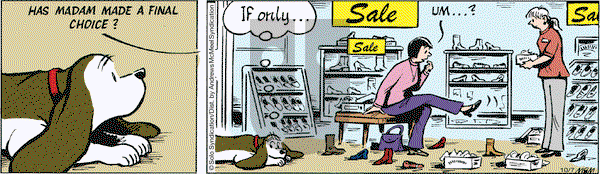Fred Basset on Saturday October 7, 2017 Comic Strip