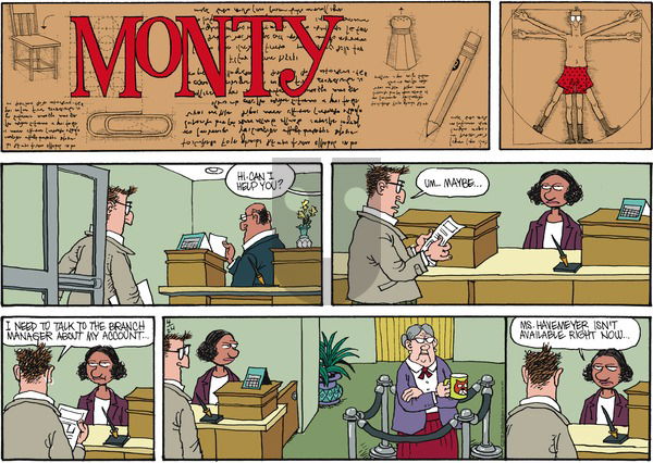 Monty on Sunday April 24, 2016 Comic Strip