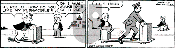 Nancy on Tuesday July 22, 1969 Comic Strip