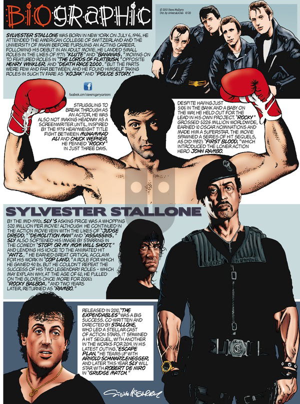 Biographic on Sunday October 20, 2013 Comic Strip