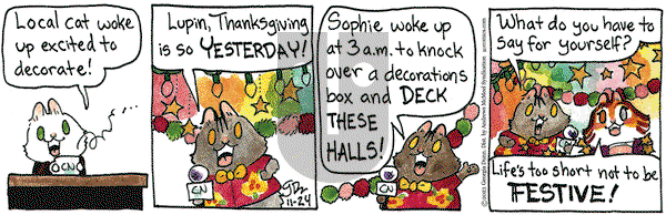 Breaking Cat News - Friday November 24, 2023 Comic Strip