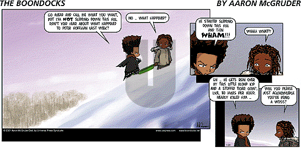 The Boondocks on Sunday August 31, 2008 Comic Strip