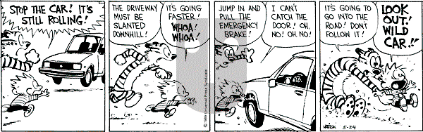 Calvin and Hobbes - Wednesday May 24, 1989 Comic Strip